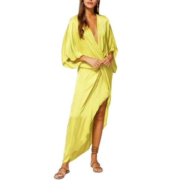 Young Fabulous & Broke Siren Twist Maxi Dress in ZEST - Picture 3 of 6